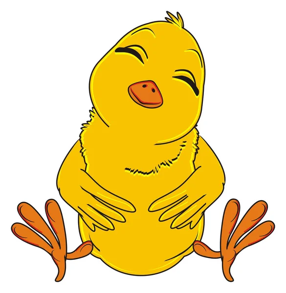 귀여운 노란 병아리 — 스톡 사진