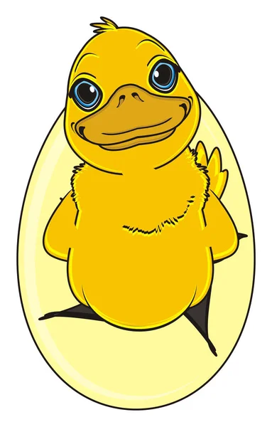 Lindo pato amarillo —  Fotos de Stock
