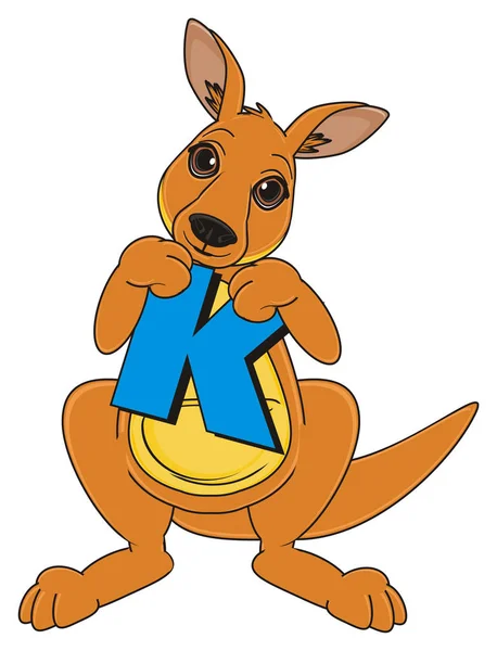 Şirin bej kanguru — Stok fotoğraf