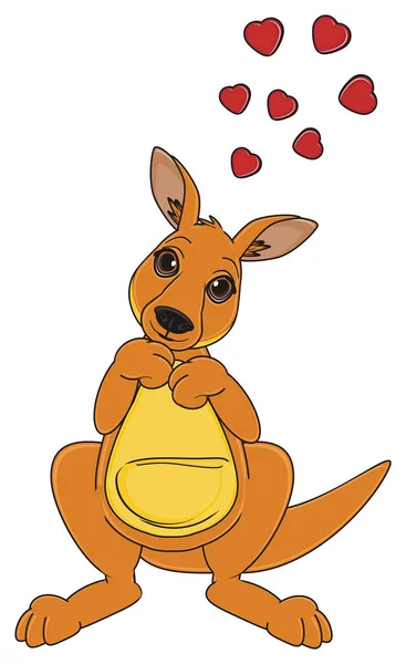 Şirin bej kanguru — Stok fotoğraf
