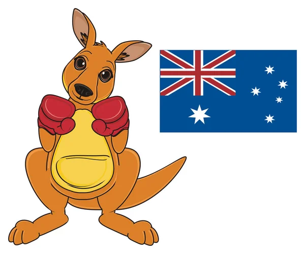 Niedliches beiges Känguru — Stockfoto
