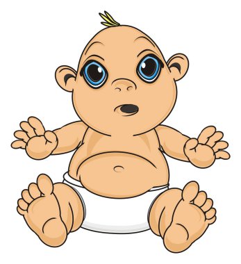 Sevimli küçük bebek