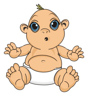 Sevimli küçük bebek