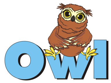 şirin kahverengi baykuş