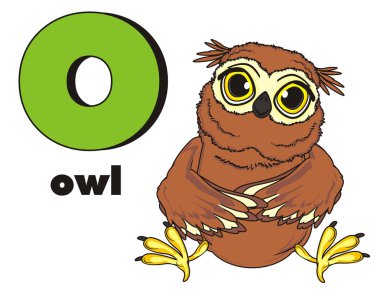 şirin kahverengi baykuş