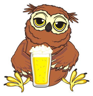 şirin kahverengi baykuş