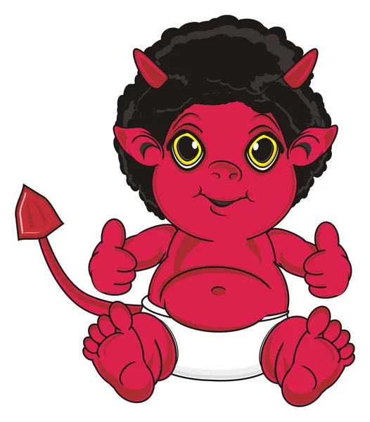 Cute red devil — Stock Photo, Image