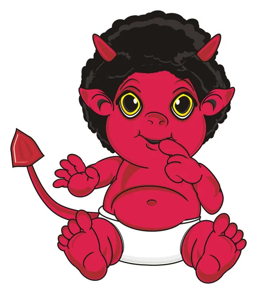 Cute red devil — Stock Photo, Image