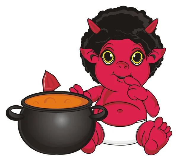 Cute red devil — Stock Photo, Image