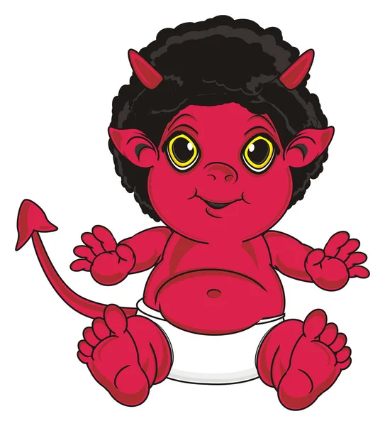 Cute red devil — Stock Photo, Image