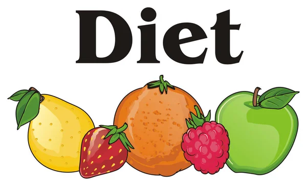 Dieet en fruit — Stockfoto