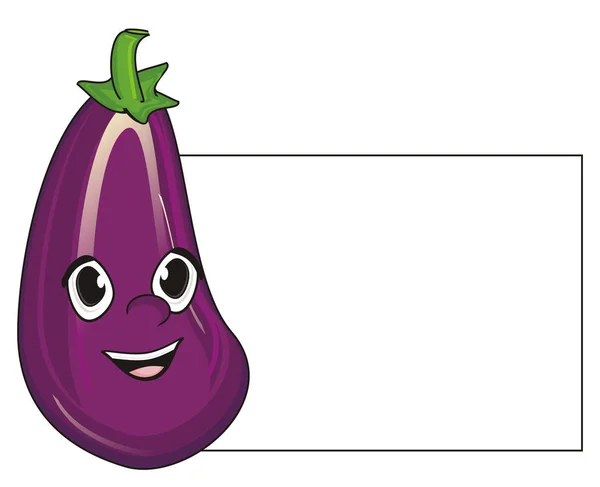 Face of eggplant — Stock Photo, Image