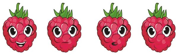 딸기의 많은 얼굴 — 스톡 사진