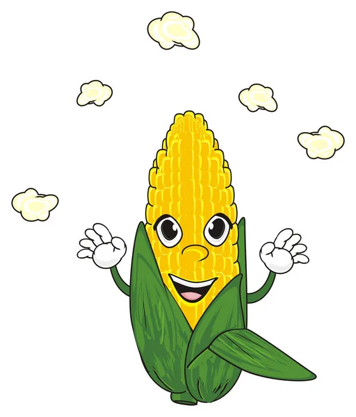Face of yellow corn — Stock Photo, Image