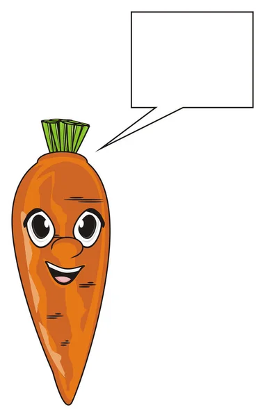 Face of orange carrot — Stock Photo, Image