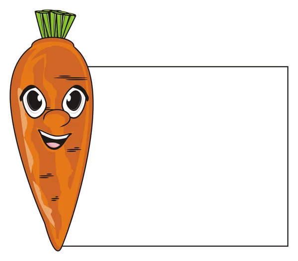 Лицо оранжевой моркови — стоковое фото