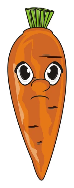 Лицо оранжевой моркови — стоковое фото