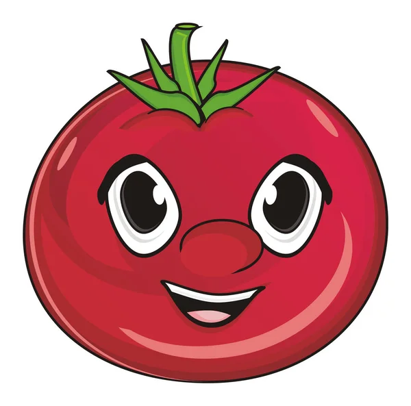 Ansikte av röd tomat — Stockfoto