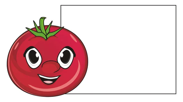 Rosto de tomate vermelho — Fotografia de Stock