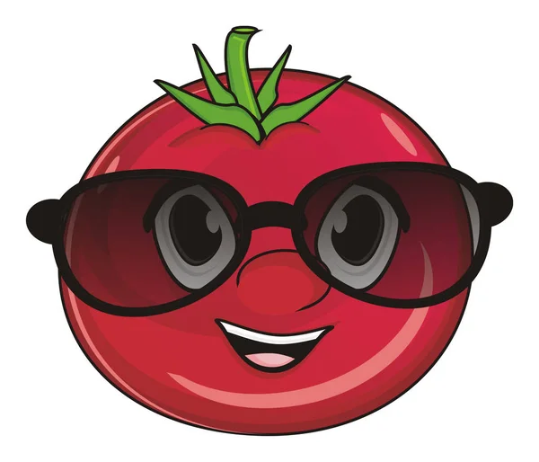 Лицо красного помидора — стоковое фото