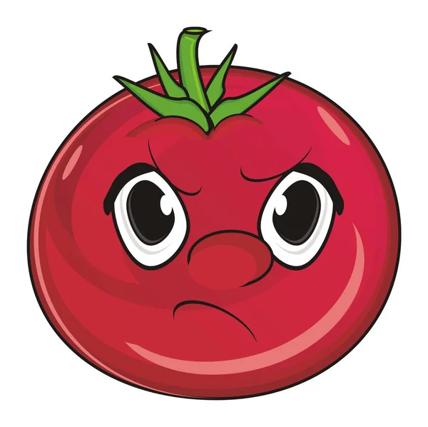Обличчя червоного помідора — стокове фото