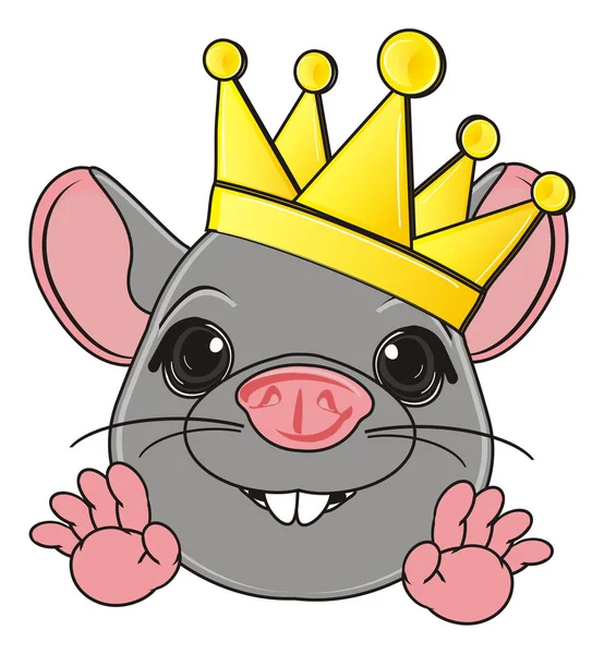귀여운 회색 쥐 — 스톡 사진