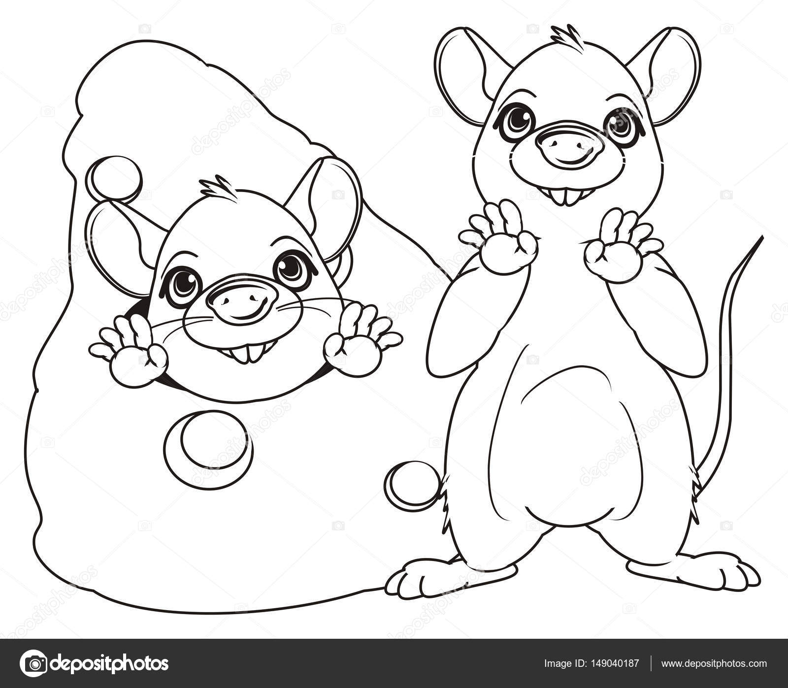Schattige Ratten Kleurplaten Stockfoto Tatty77tatty 149040187