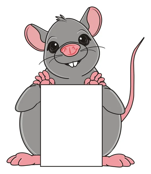 Şirin gri sıçan — Stok fotoğraf
