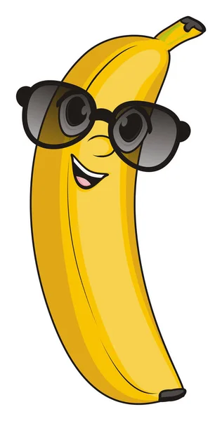 Uma banana amarela — Fotografia de Stock