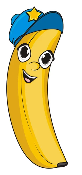 One yellow banana — Stock Photo, Image