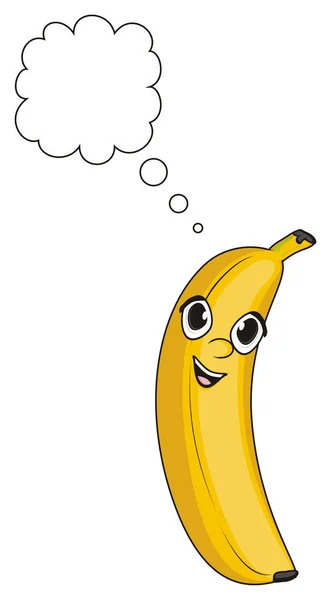En gul banan — Stockfoto