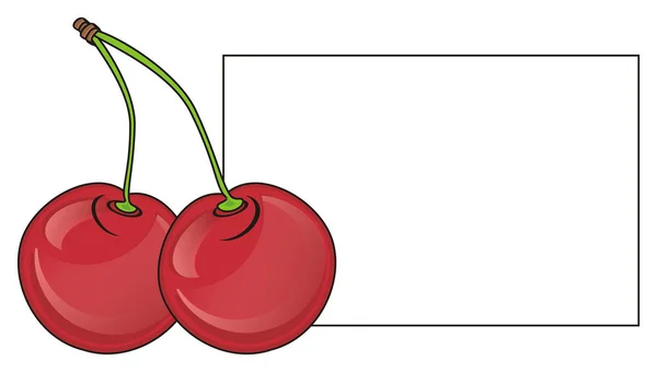 Para z red cherry — Zdjęcie stockowe