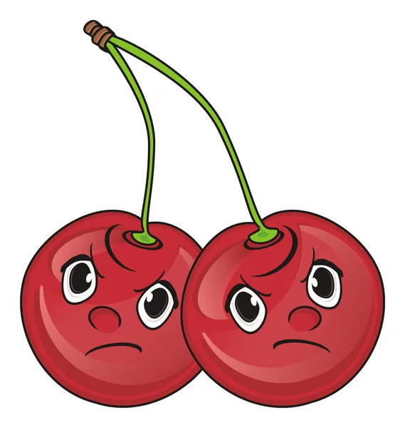 Par av röda körsbär — Stockfoto