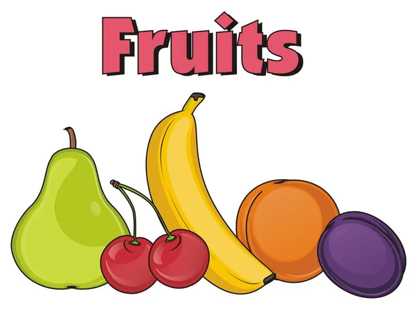 Molti frutti colorati — Foto Stock