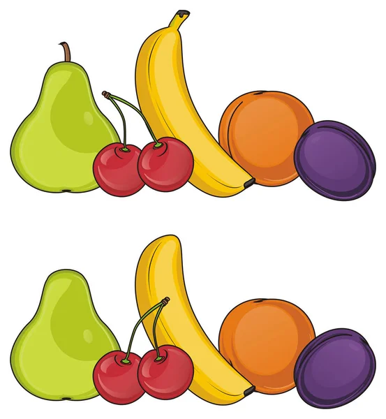 Wiele kolorowych owoców — Zdjęcie stockowe