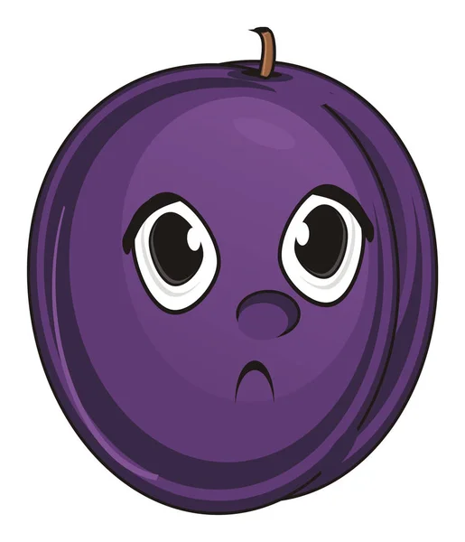 One purple plum — Stock Photo, Image