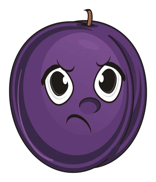 One purple plum — Stock Photo, Image