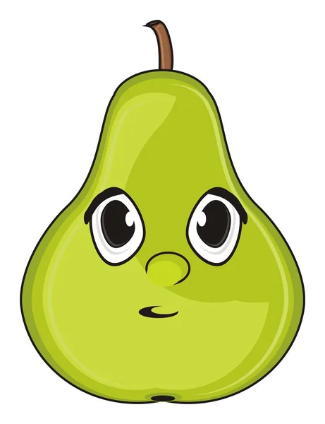 En grön päron — Stockfoto
