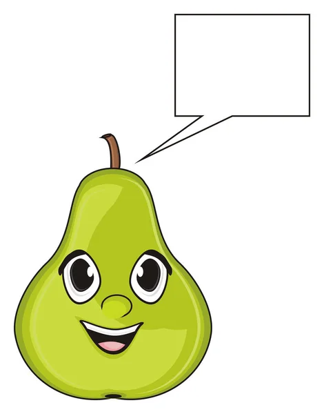 En grön päron — Stockfoto