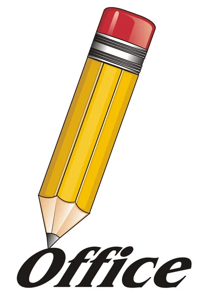 Žluté dlouhé tužka — Stock fotografie