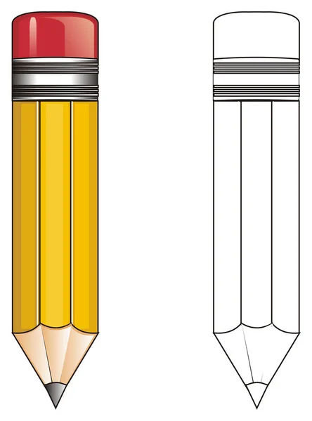 2 つの異なる鉛筆 — ストック写真