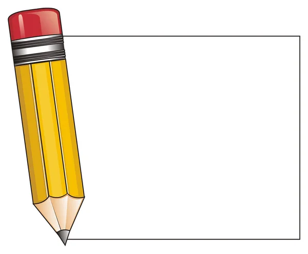 Lápis longo amarelo — Fotografia de Stock