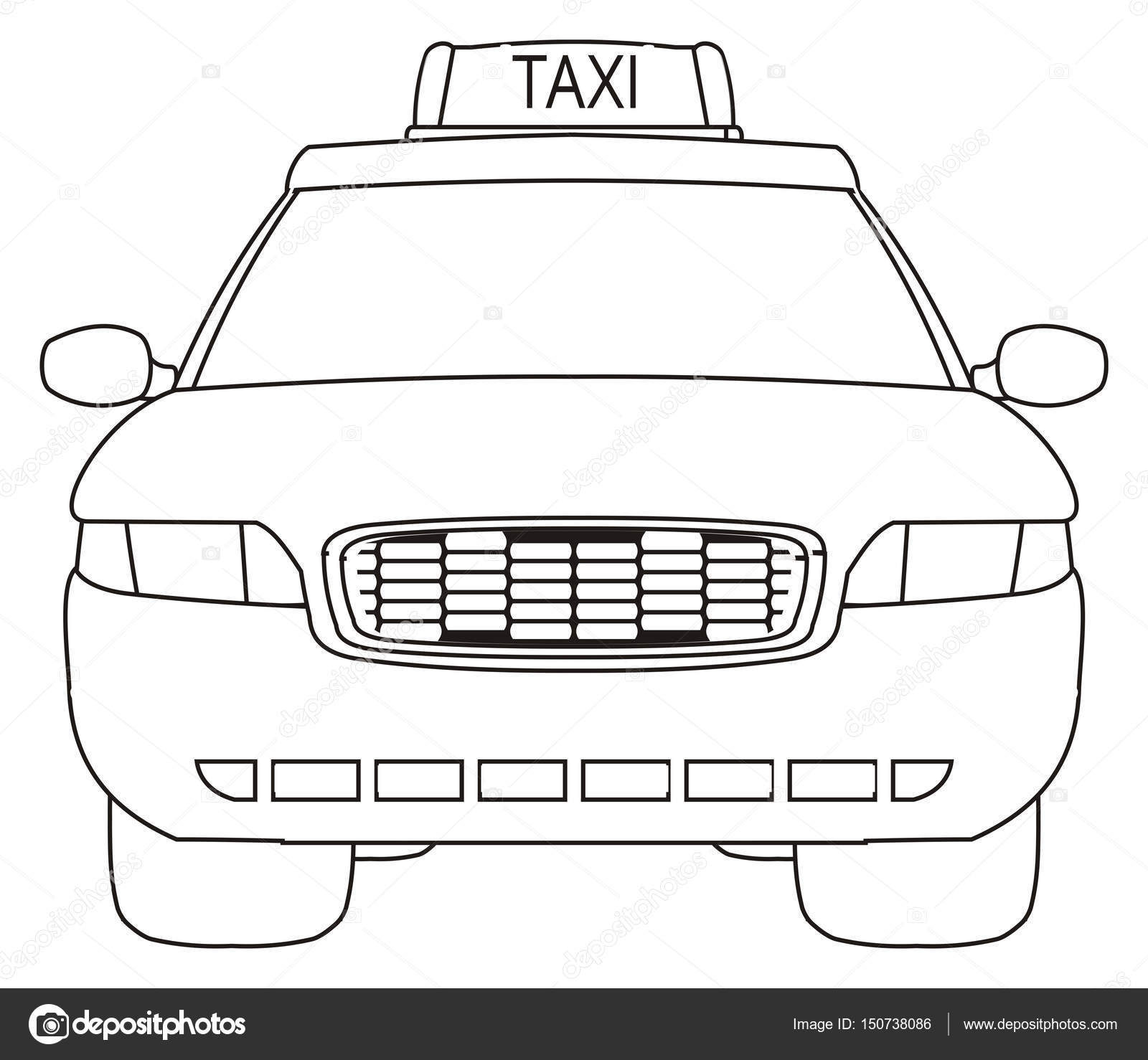 Taxi Auto Kleurplaten Stockfoto Tatty77tatty 150738086