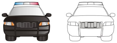 İki polis arabaları
