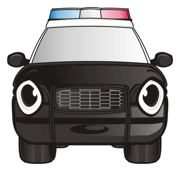 Black police car — Stock Photo, Image