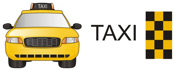 黄色のタクシー車 — ストック写真