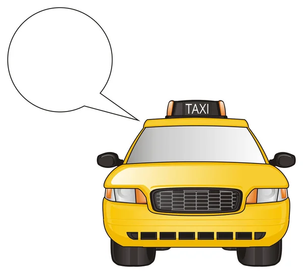 Carro de táxi amarelo — Fotografia de Stock