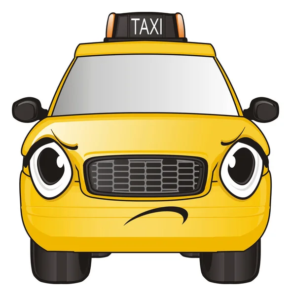 Gele taxi auto — Stockfoto