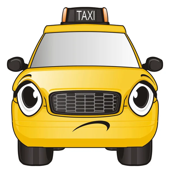 Gele taxi auto — Stockfoto