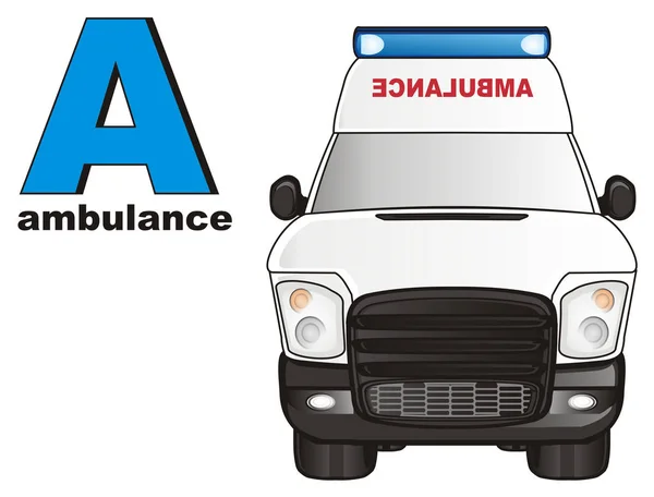 One ambulance car — Stock Photo, Image